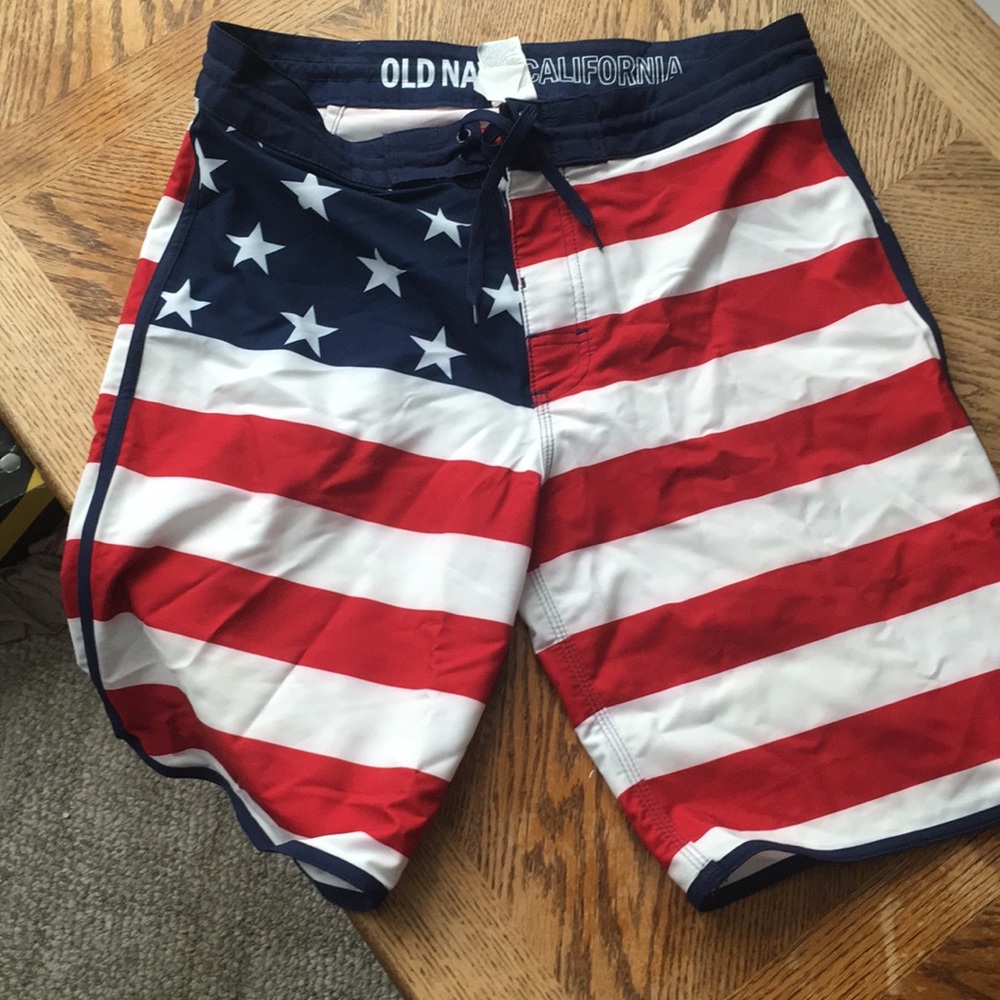 NWOT Old Navy USA swim trunks